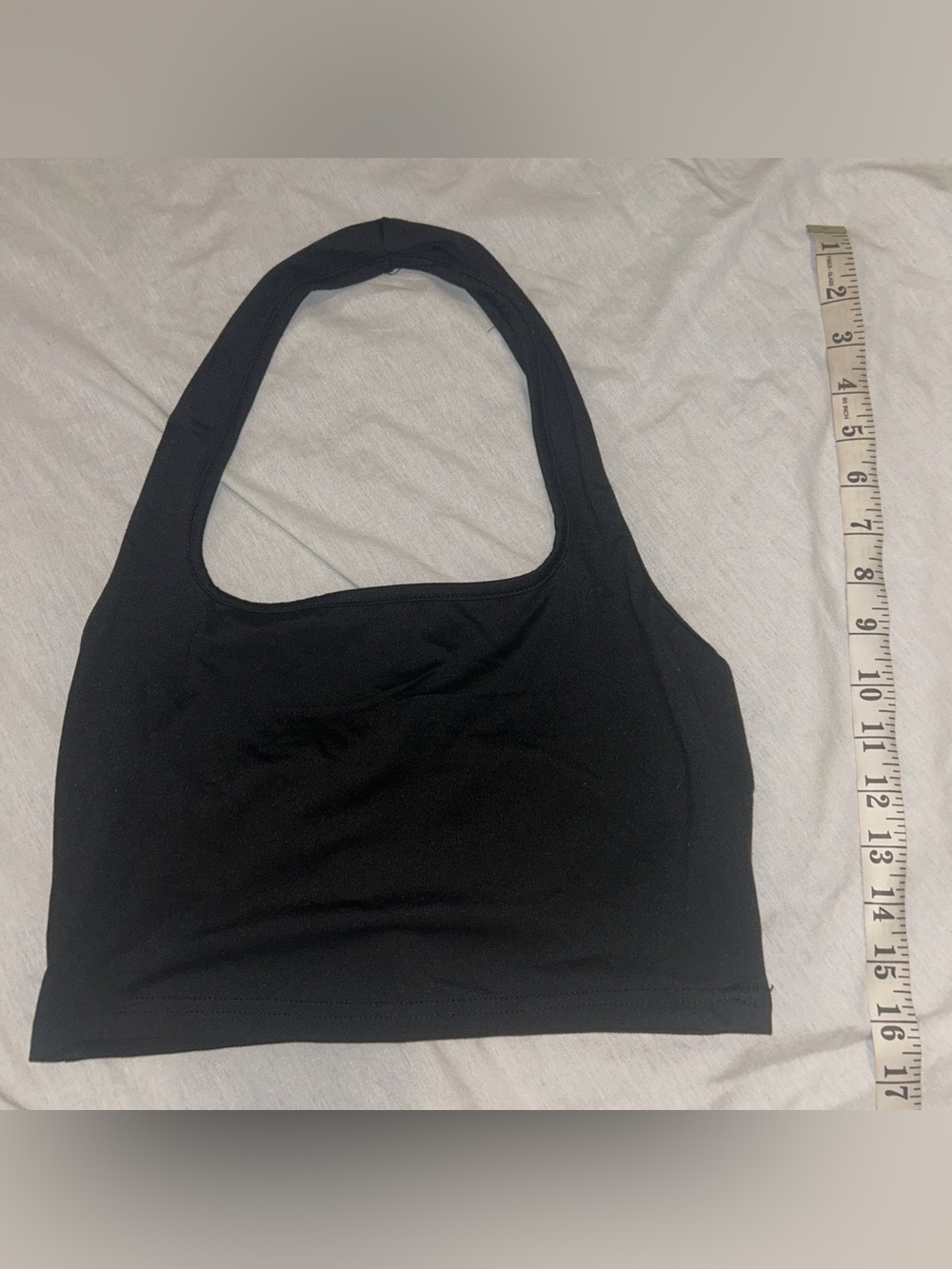 SHEIN Black Stretch Racerback Sports Bra